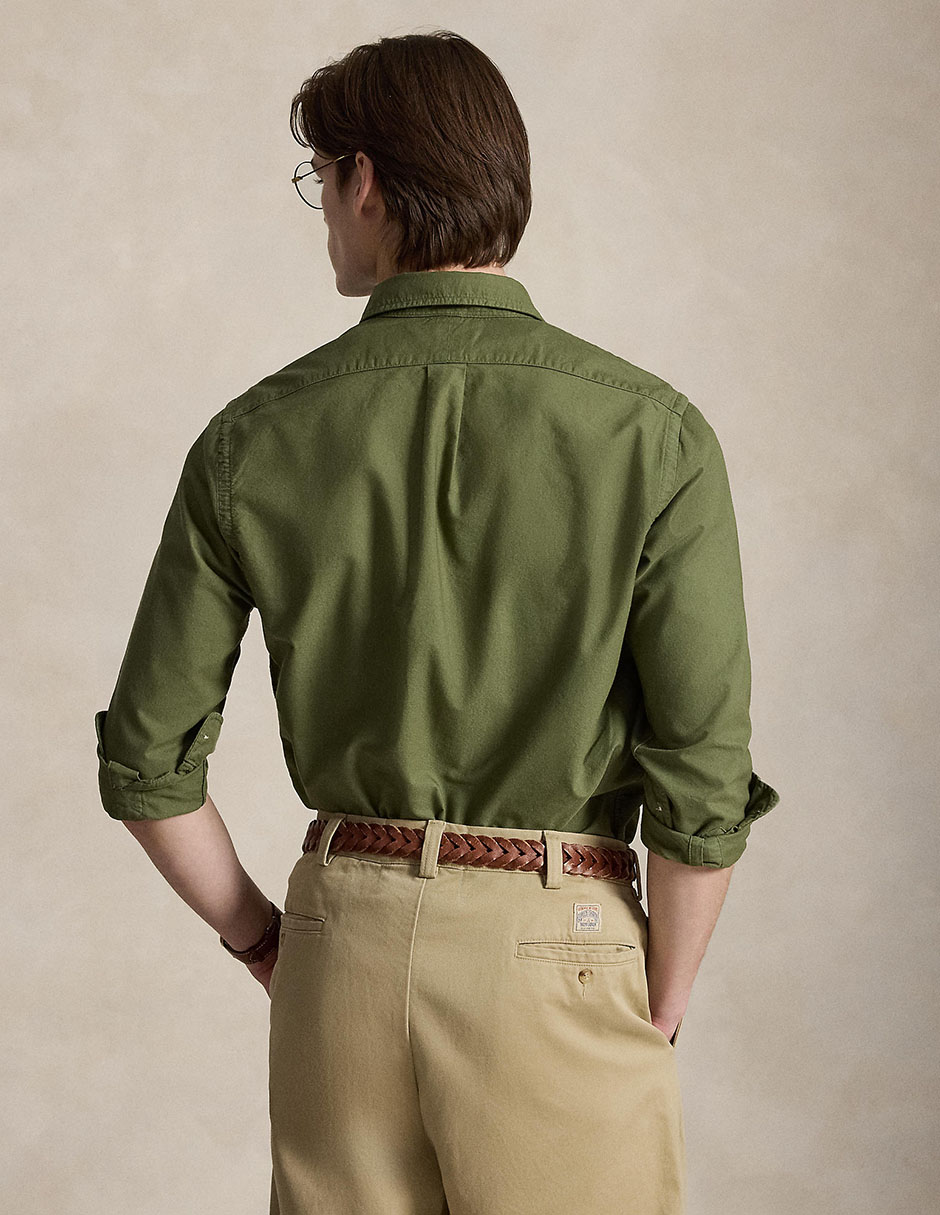 Camisa business casual de algodón manga larga para hombre 2
