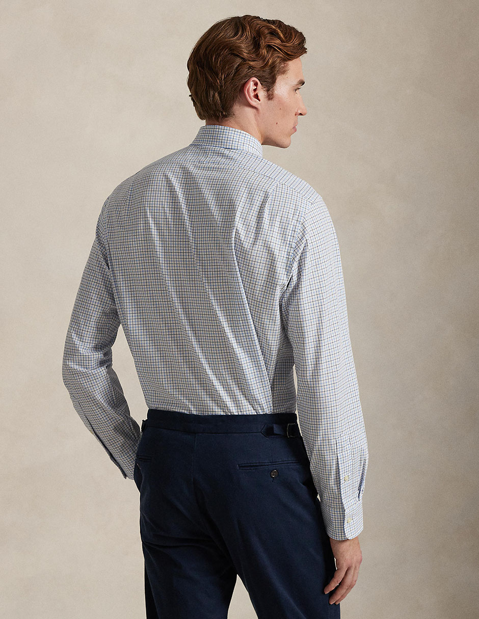 Camisa business casual de algodón manga larga para hombre 2