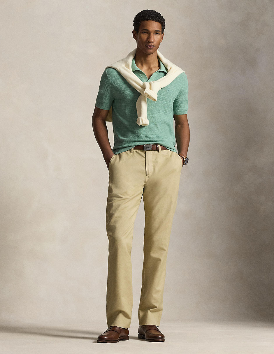Pantalón business casual straight de lino para hombre 3