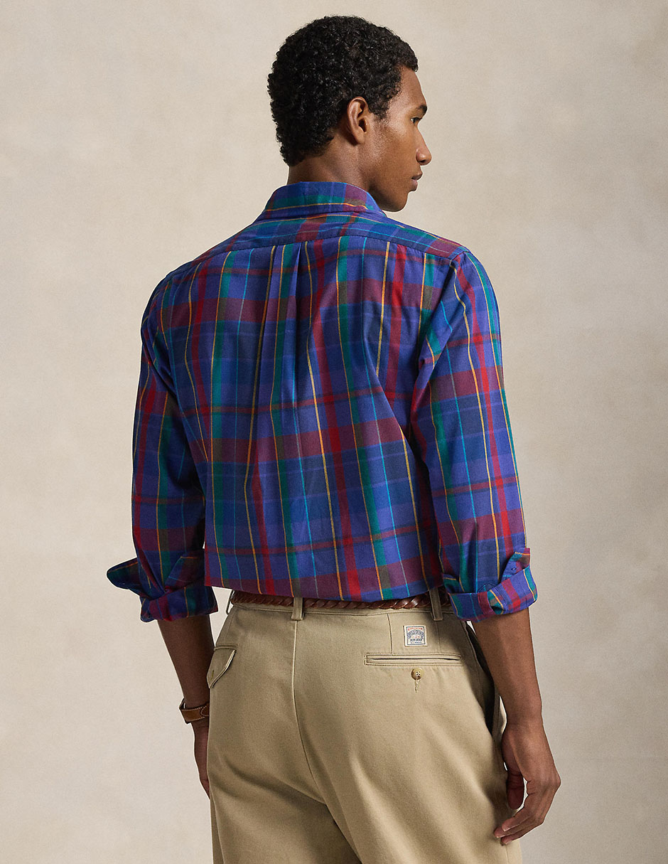 Camisa business casual manga larga para hombre 2
