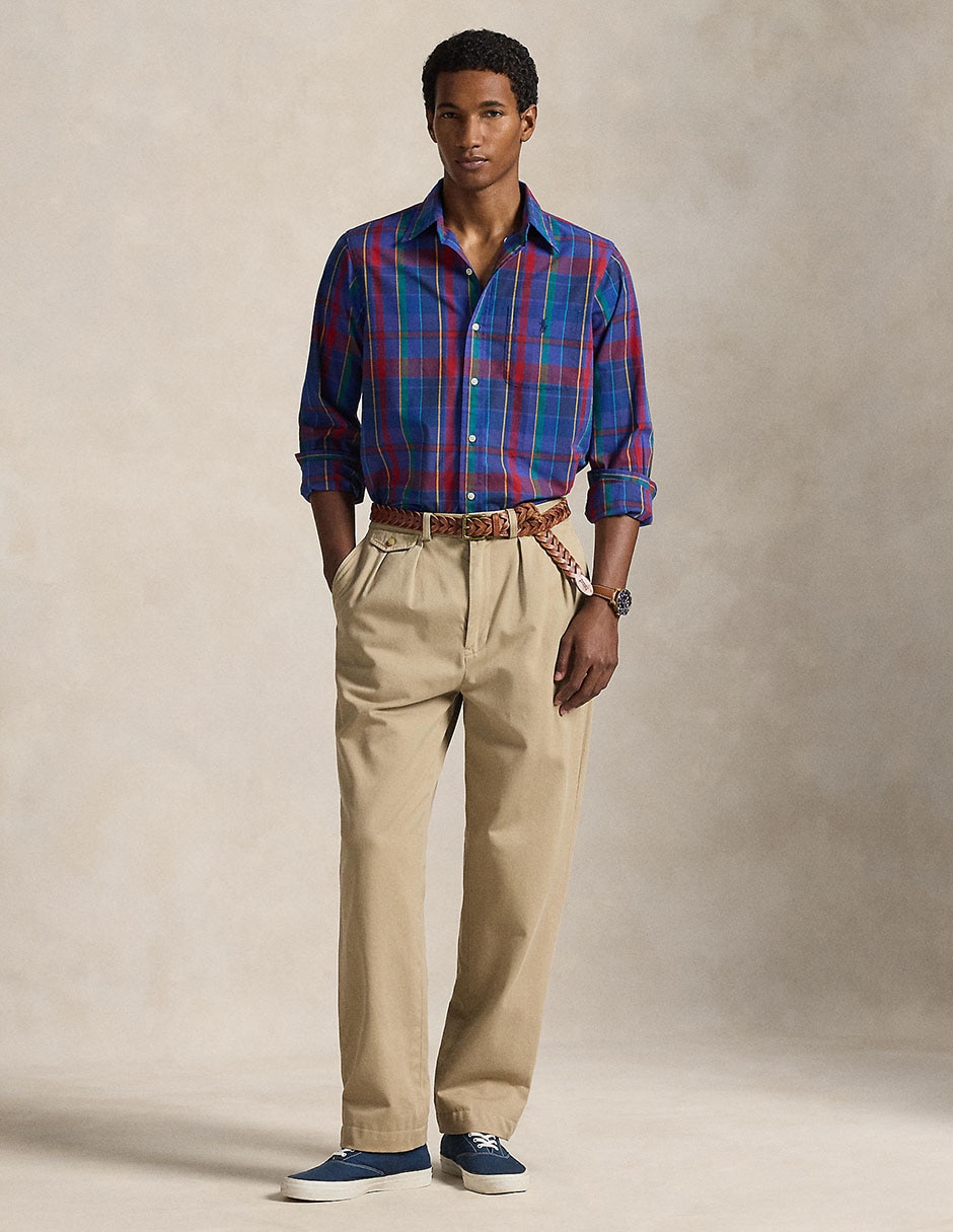 Camisa business casual manga larga para hombre 3