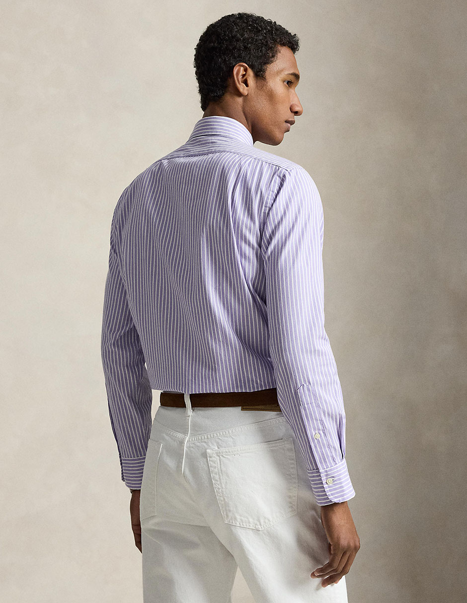 Camisa business casual de algodón manga larga para hombre 2