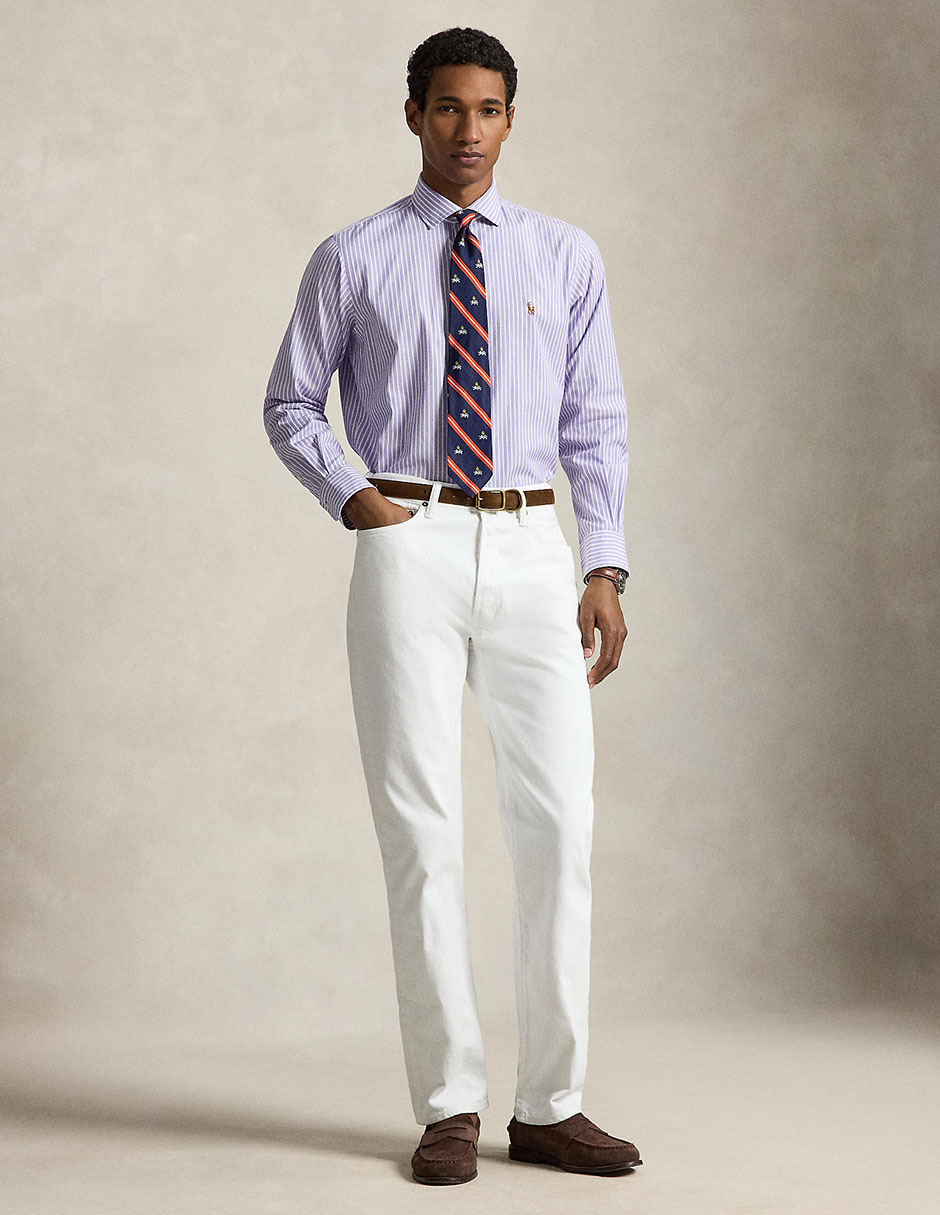 Camisa business casual de algodón manga larga para hombre 3