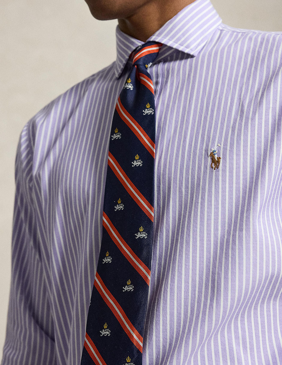 Camisa business casual de algodón manga larga para hombre 4