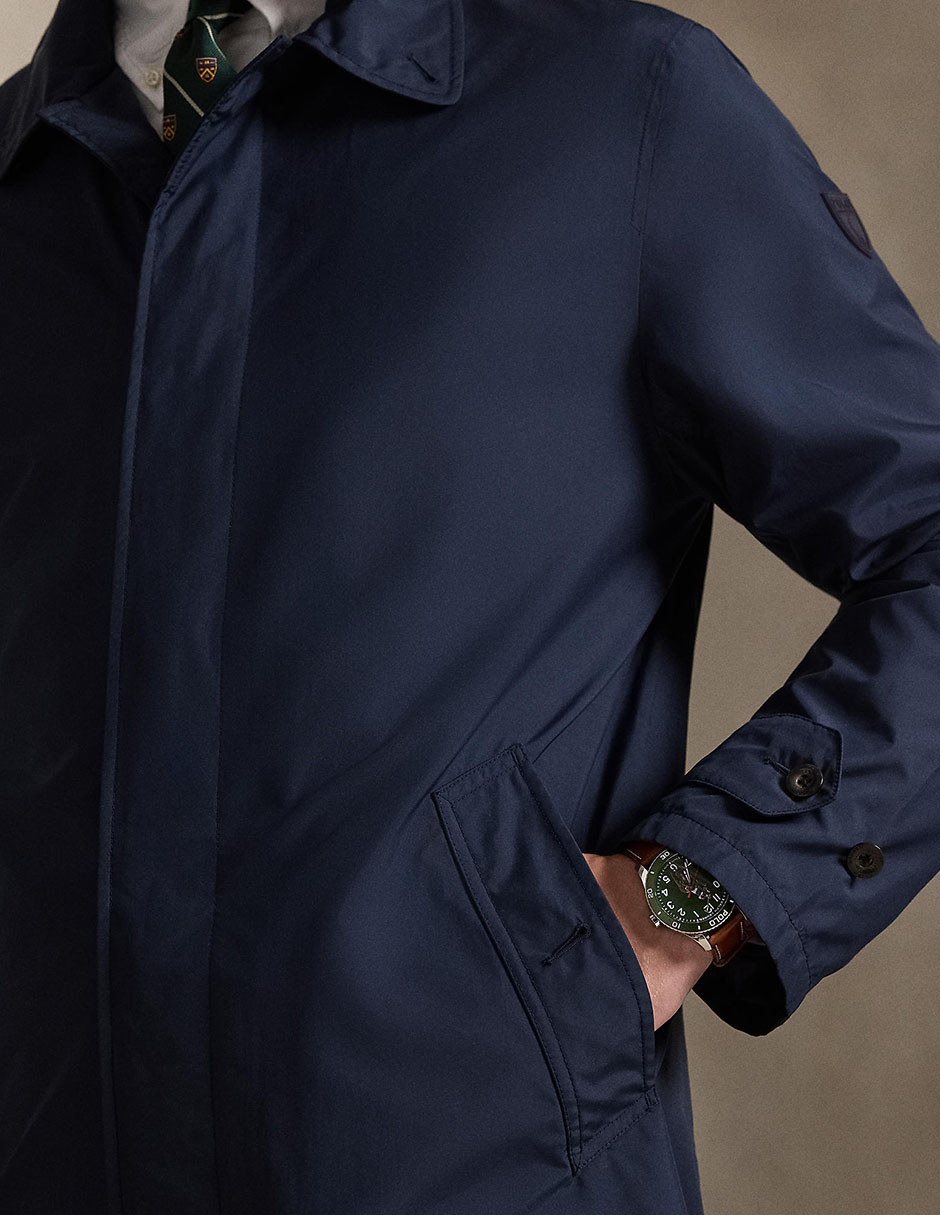 Abrigo impermeable con bolsillos para hombre 5