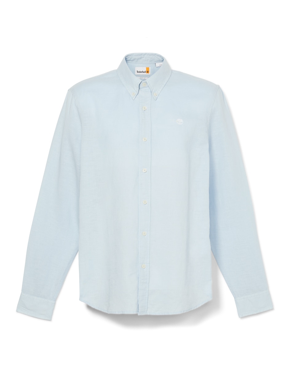 Camisa casual de algodón manga larga para hombre 4
