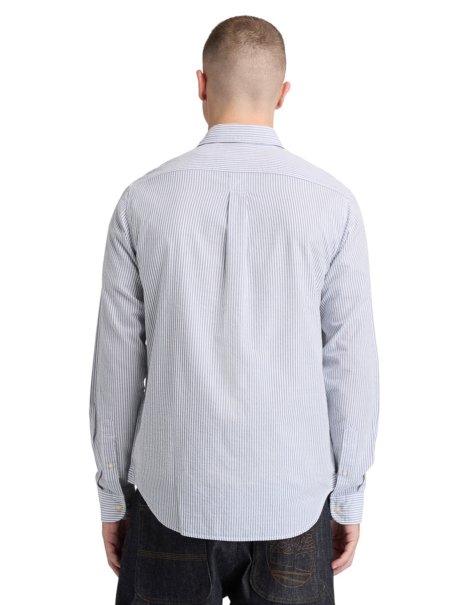 Camisa casual de algodón manga larga para hombre 3