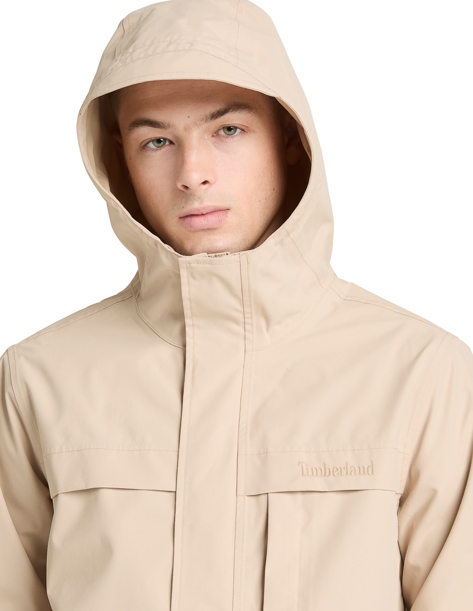 Chamarra casual impermeable con bolsillos para hombre 4