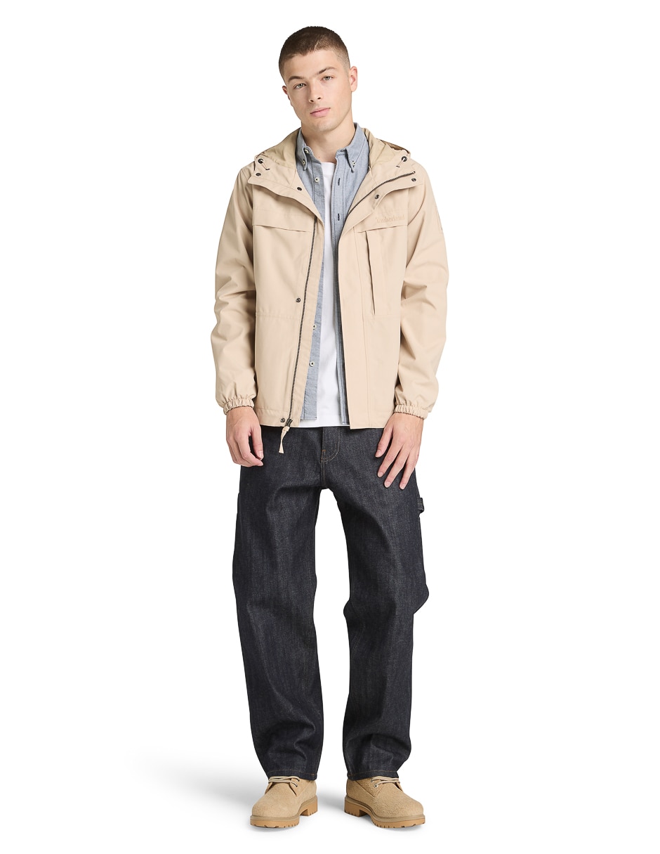 Chamarra casual impermeable con bolsillos para hombre 5
