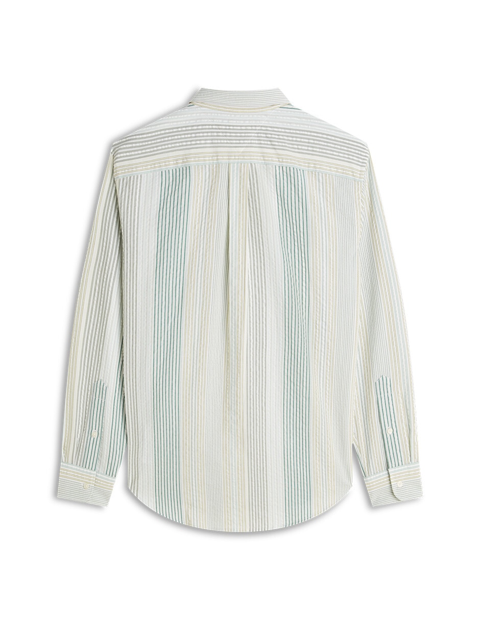Camisa casual de algodón manga larga para hombre 3