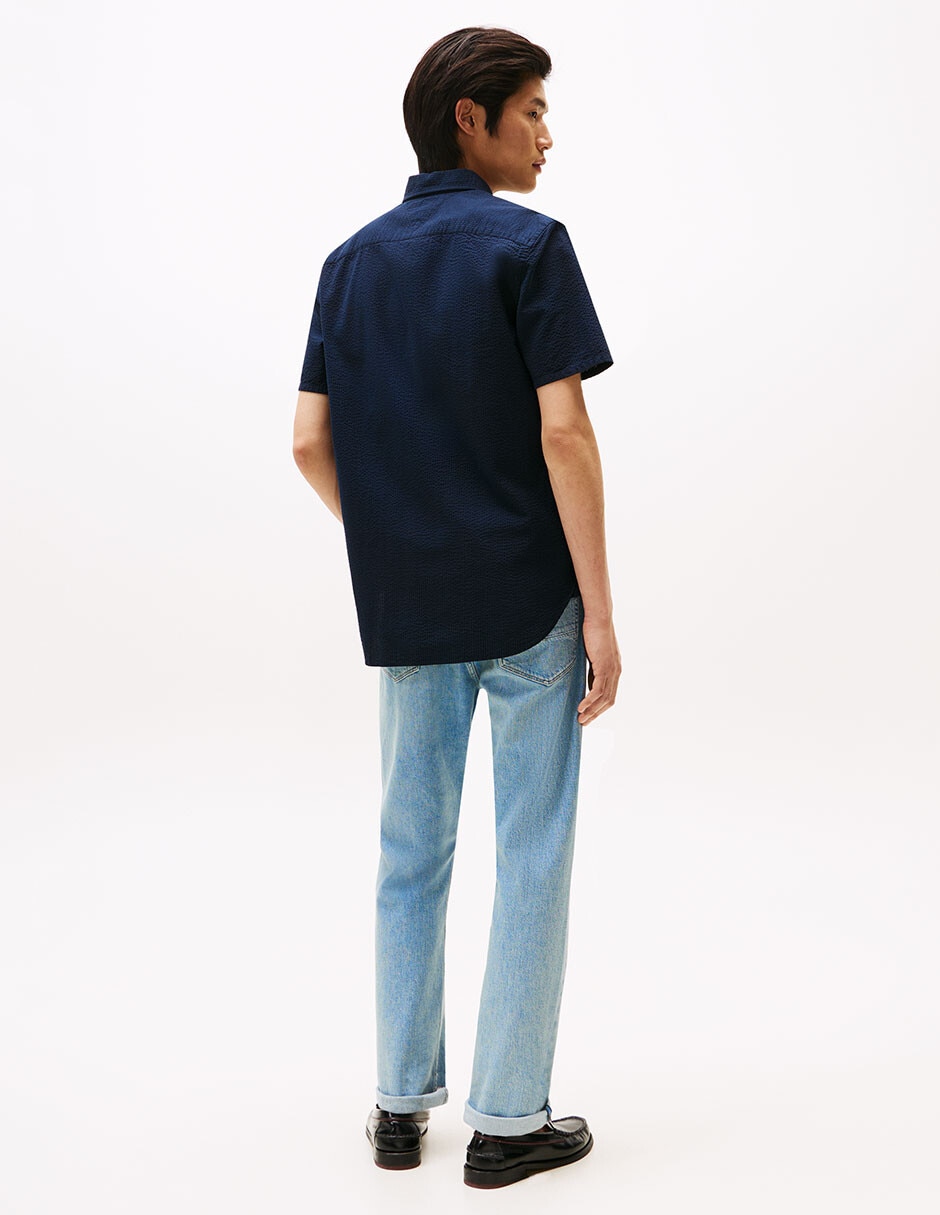 Camisa casual de algodón manga corta para hombre 2