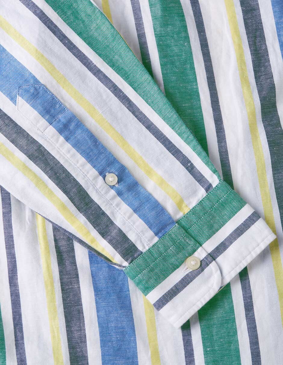 Camisa casual manga larga para hombre 2