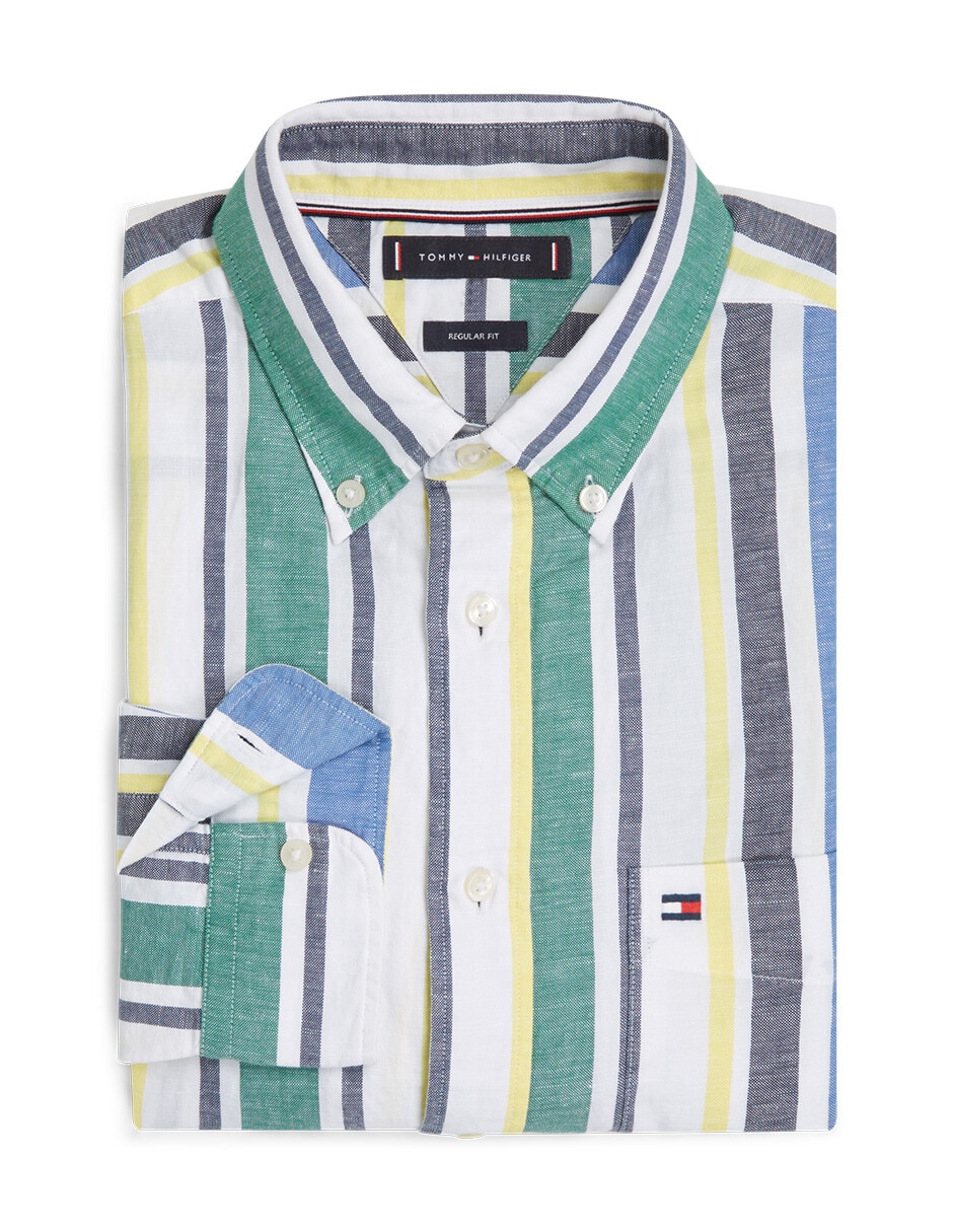 Camisa casual manga larga para hombre 3