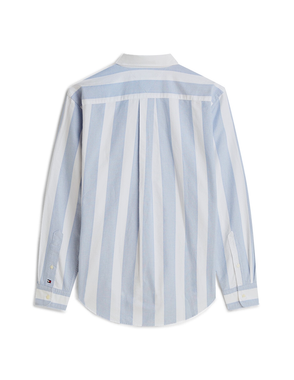 Camisa casual Hilfiger de algodón manga larga para hombre 2