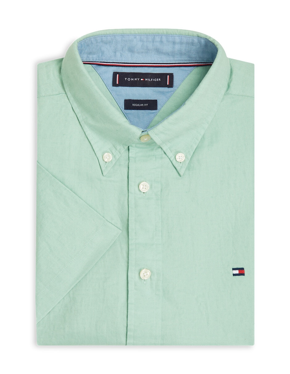 Camisa casual Hilfiger manga corta para hombre 4
