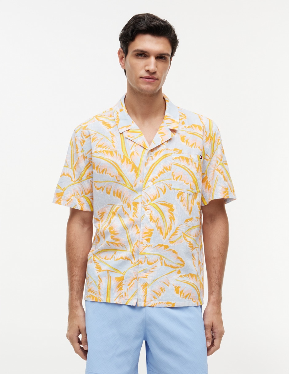 Camisa casual de algodón manga corta para hombre Camisa casual de algodón manga corta para hombre