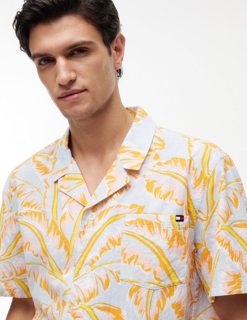Camisa casual de algodón manga corta para hombre 3