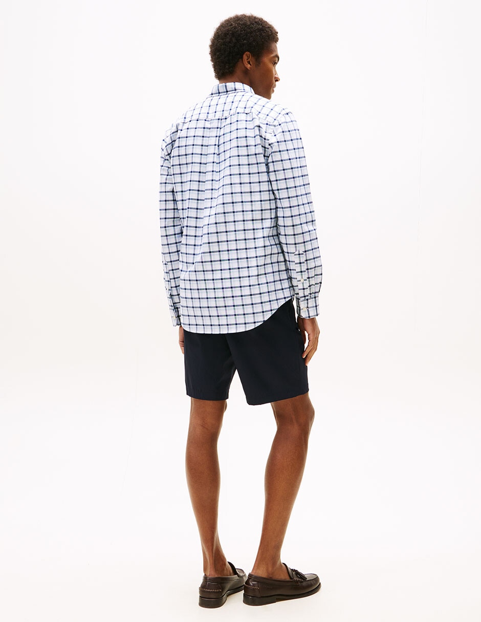 Camisa casual de algodón manga larga para hombre 4