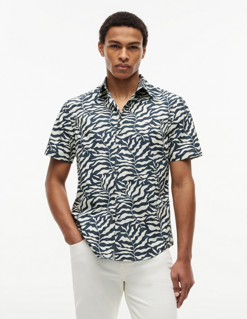 Camisa casual de algodón manga corta para hombre Camisa casual de algodón manga corta para hombre