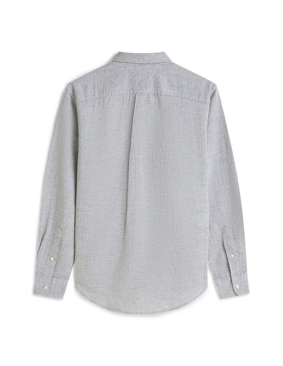 Camisa casual manga larga para hombre 3