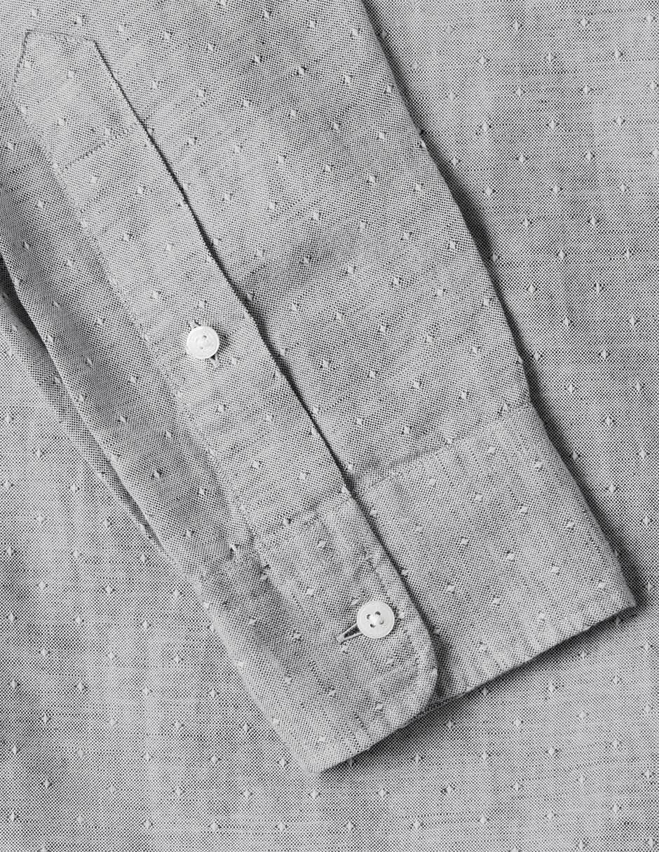 Camisa casual manga larga para hombre 4