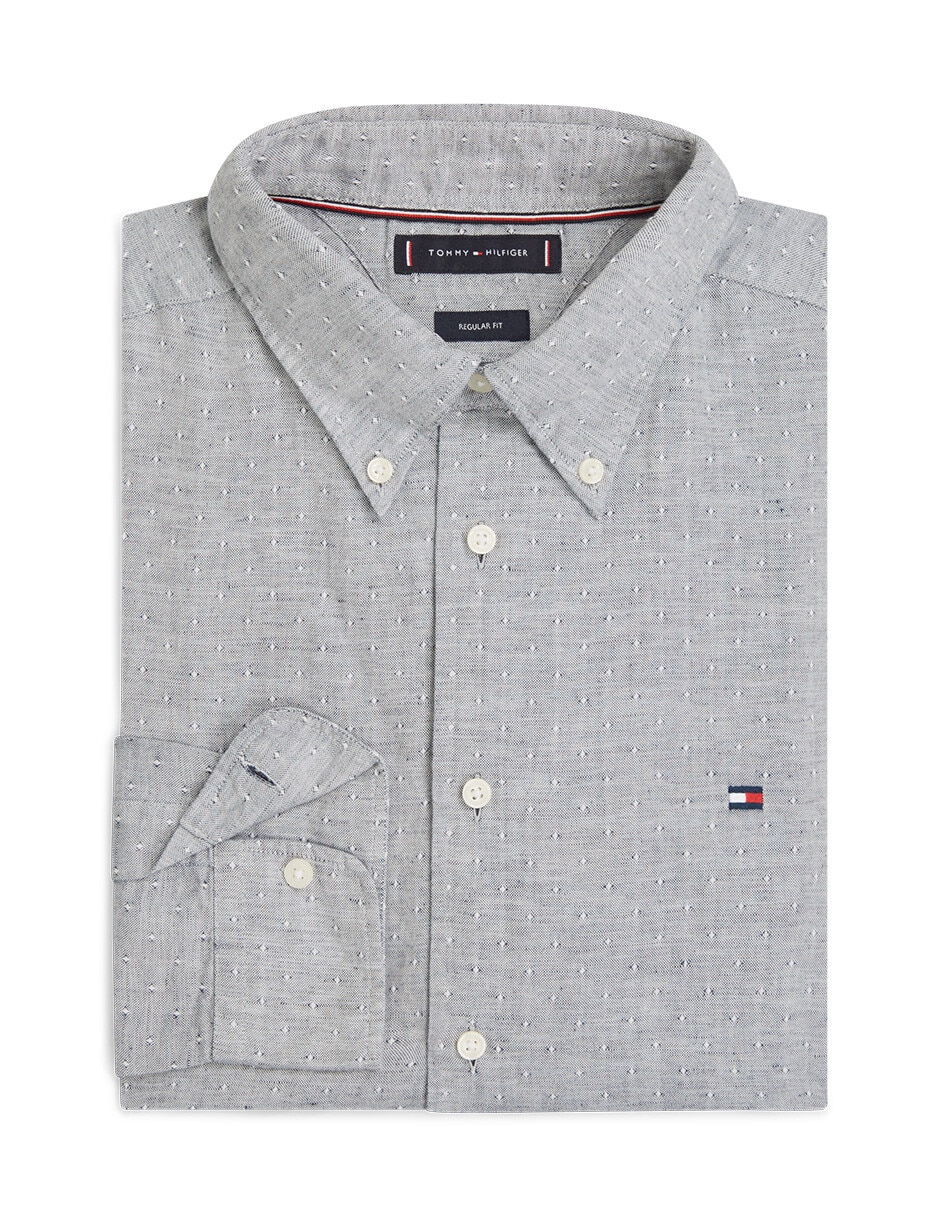 Camisa casual manga larga para hombre 5