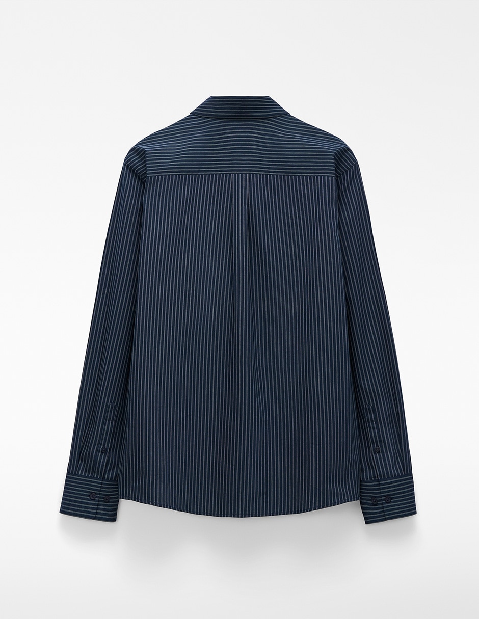 Camisa casual de algodón manga larga para hombre 6