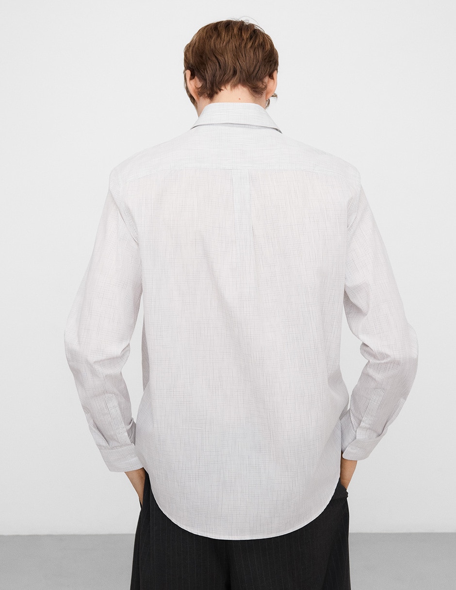 Camisa casual de algodón manga larga para hombre 3