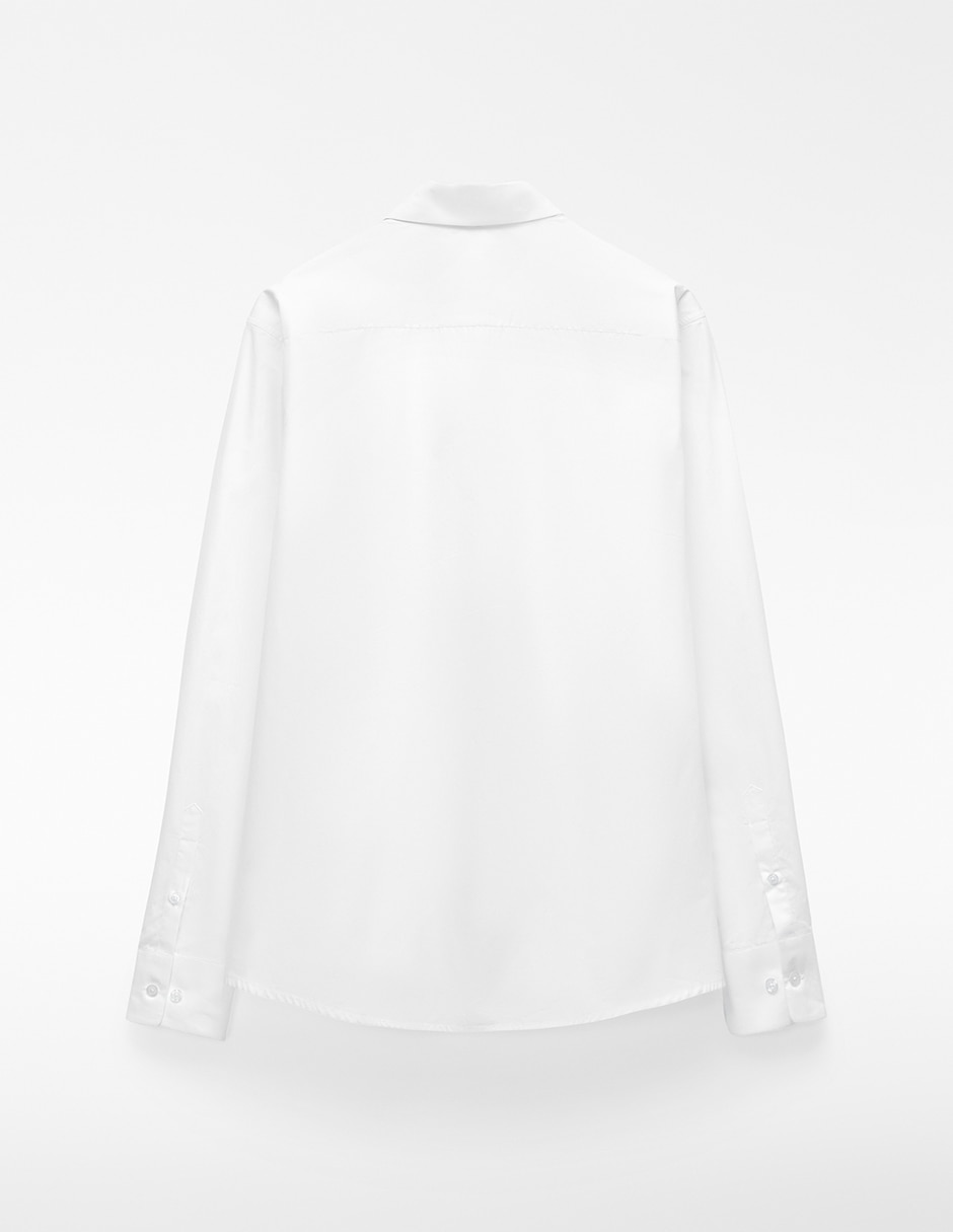 Camisa casual de algodón manga larga para hombre 6