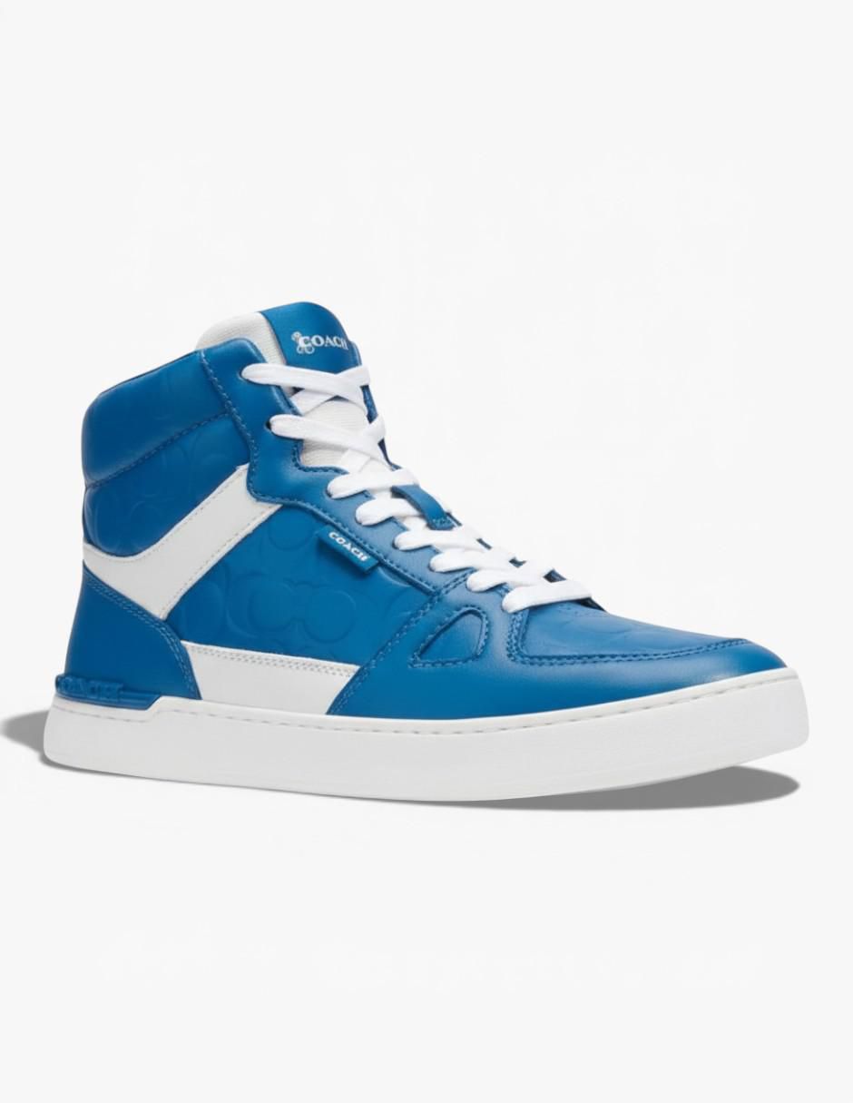 Tenis de piel Clip Court High Top para hombre 2