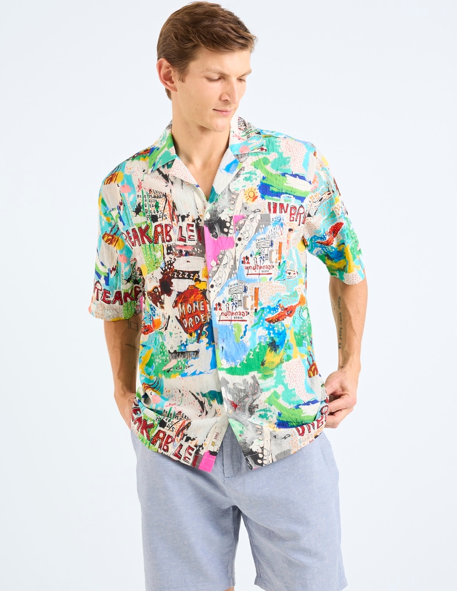 Camisa Casual manga corta para hombre 2