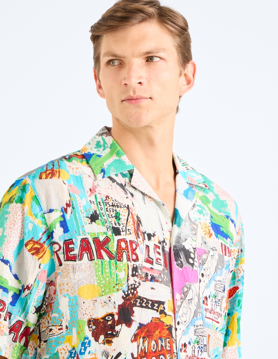 Camisa Casual manga corta para hombre 4