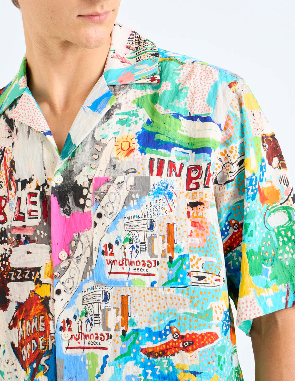 Camisa Casual manga corta para hombre 5