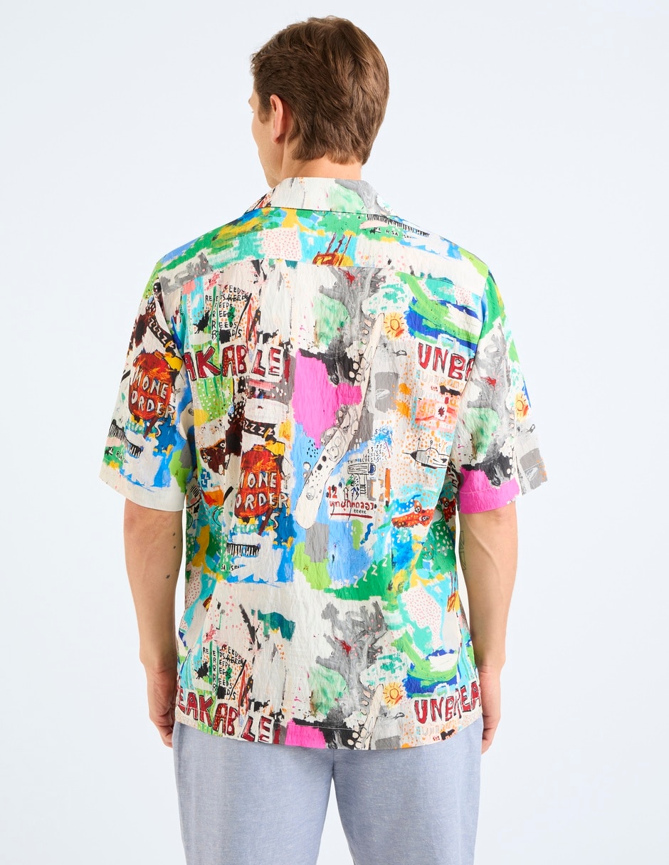 Camisa Casual manga corta para hombre 6