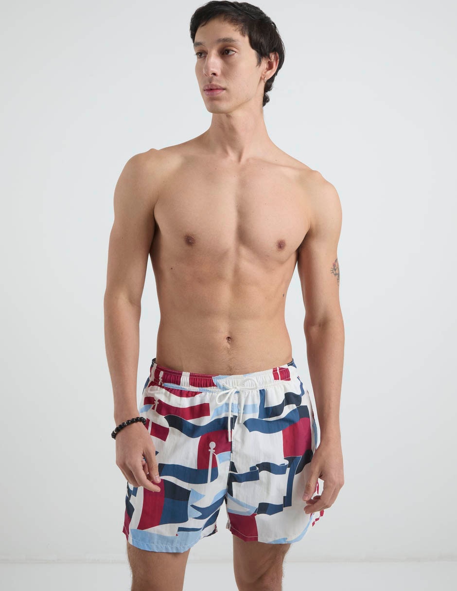 Traje de baño con bolsillos para hombre
