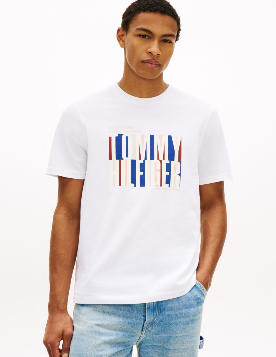 Playera Tommy Hilfiger cuello redondo para hombre