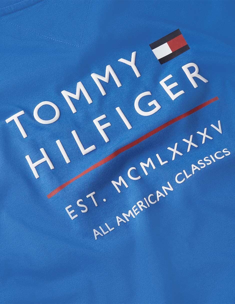 Playera hilfiger cuello redondo para hombre 4