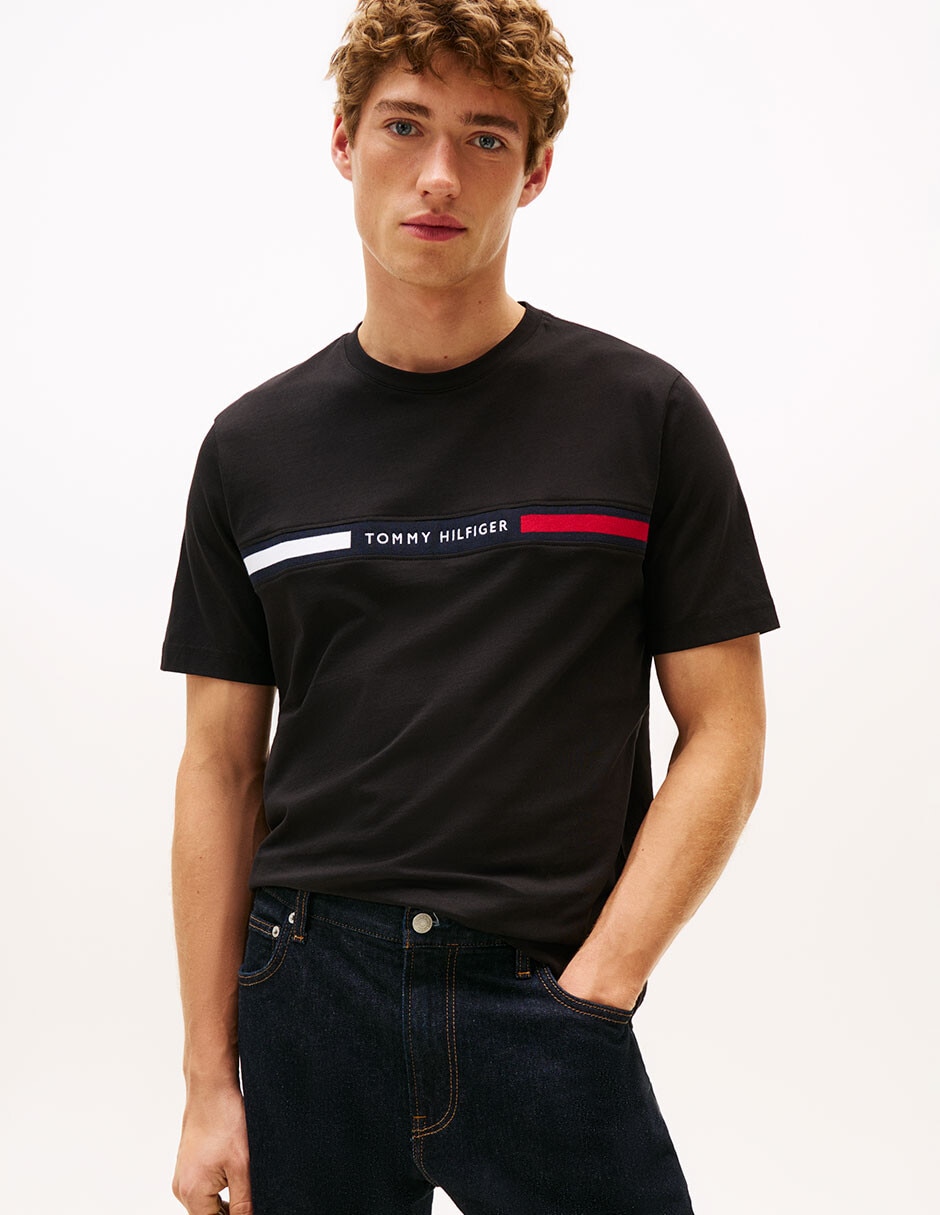 Playera Hilfiger cuello redondo Playera Hilfiger cuello redondo