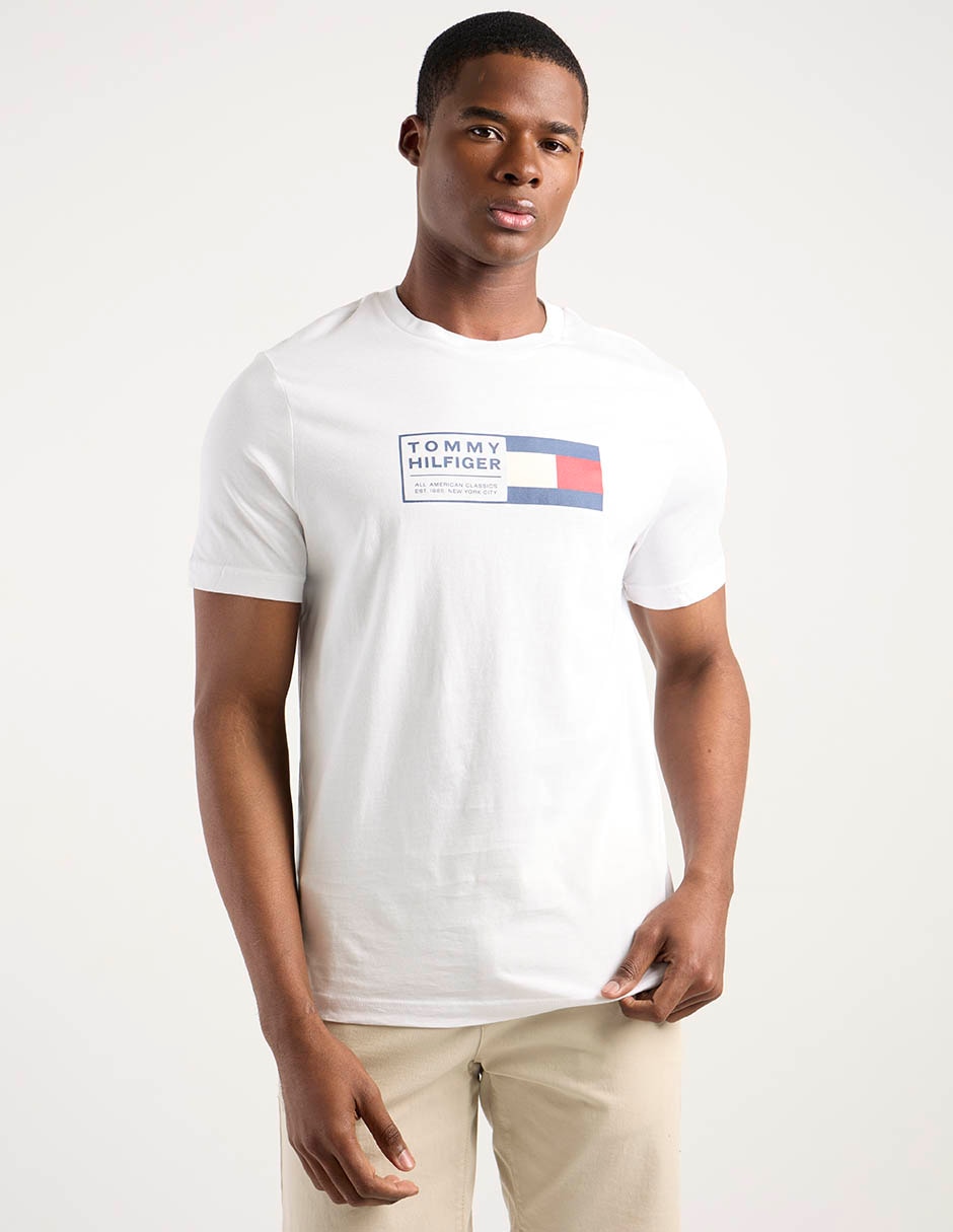 Playera Hilfiger cuello redondo para hombre