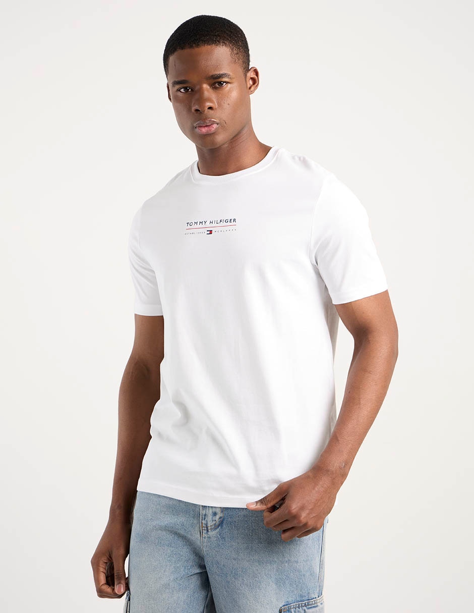 Playera Hilfiger cuello redondo para hombre