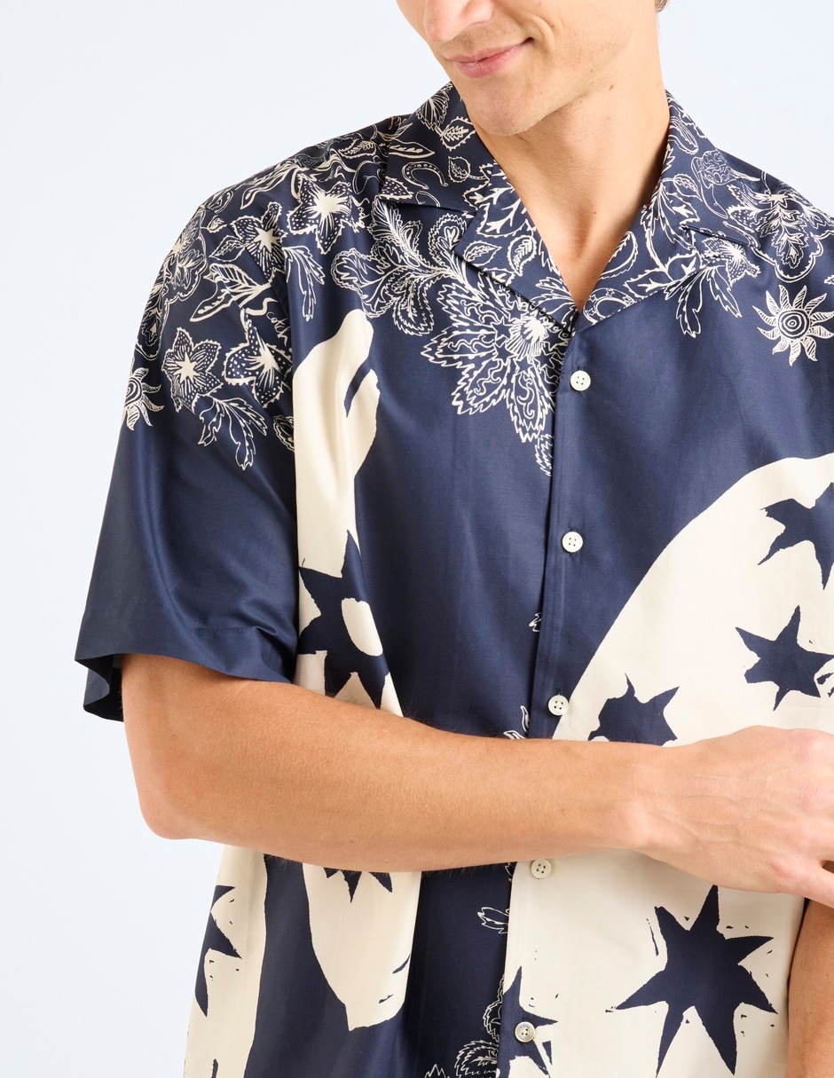 Camisa casual de lyocell manga corta para hombre 5