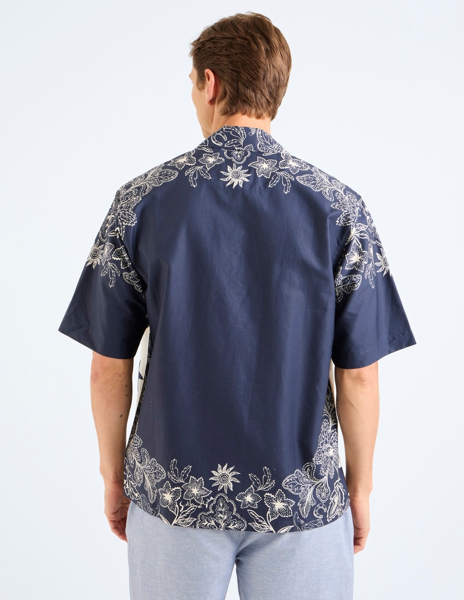 Camisa casual de lyocell manga corta para hombre 6