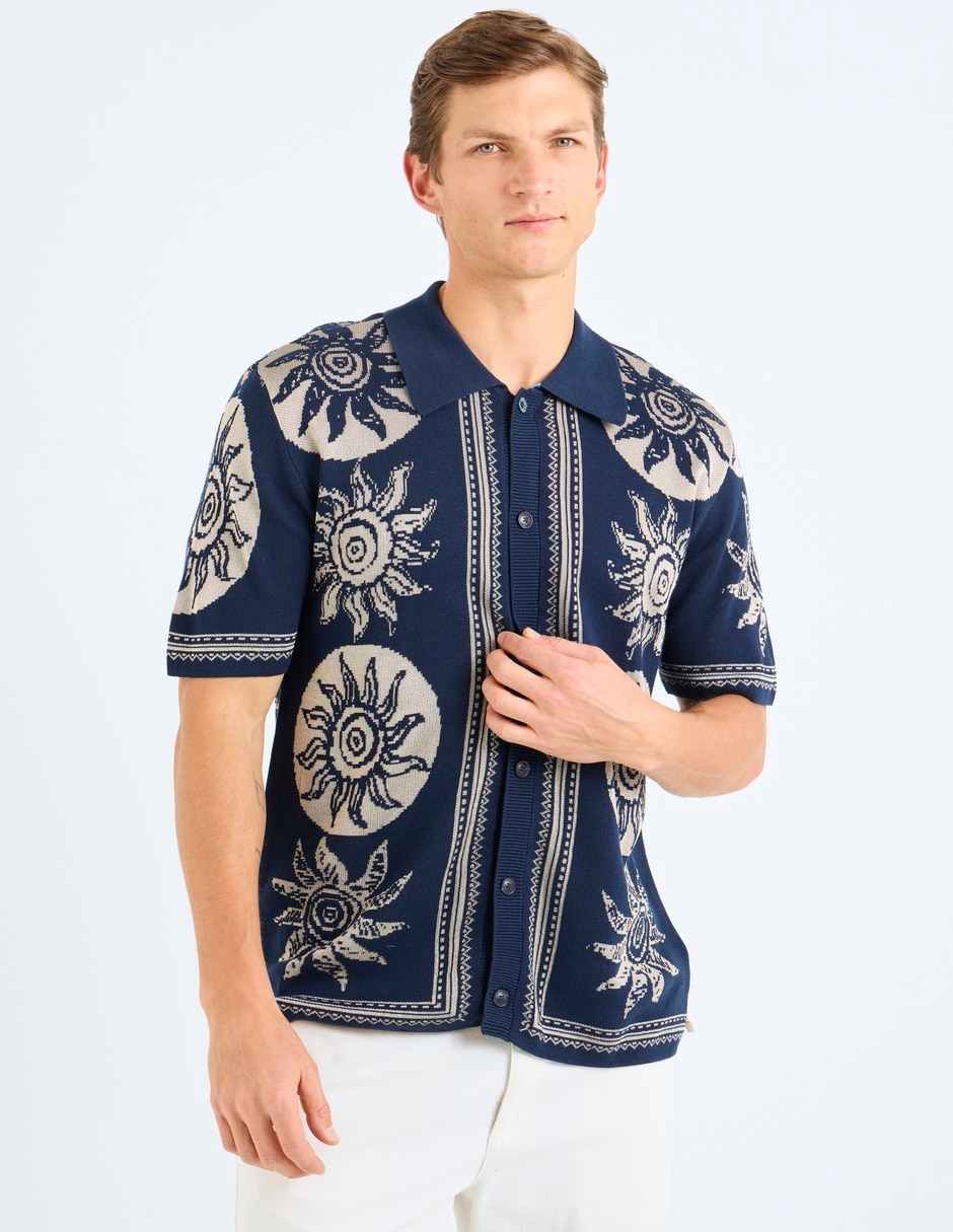 Camisa casual de algodón manga corta para hombre Camisa casual de algodón manga corta para hombre