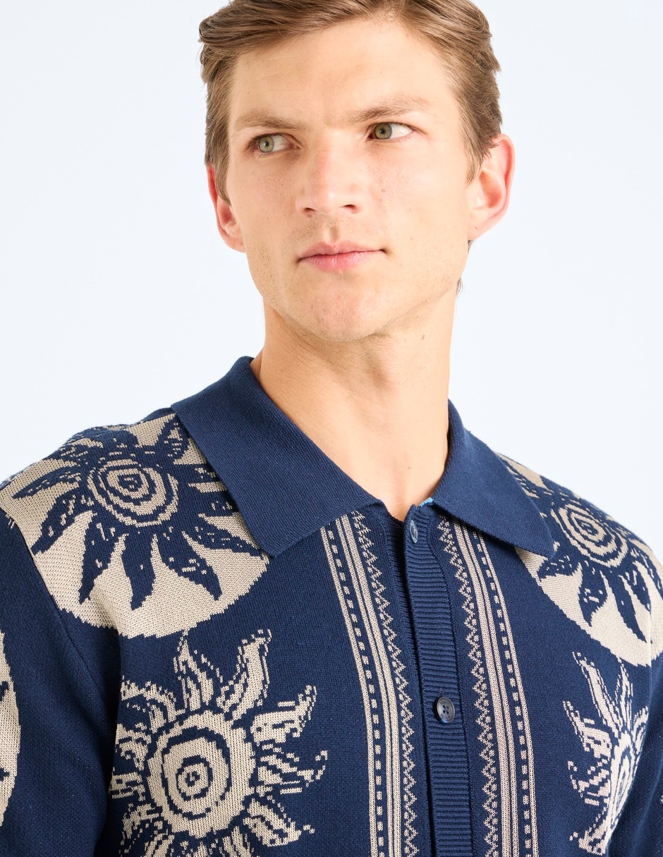 Camisa casual de algodón manga corta para hombre 4