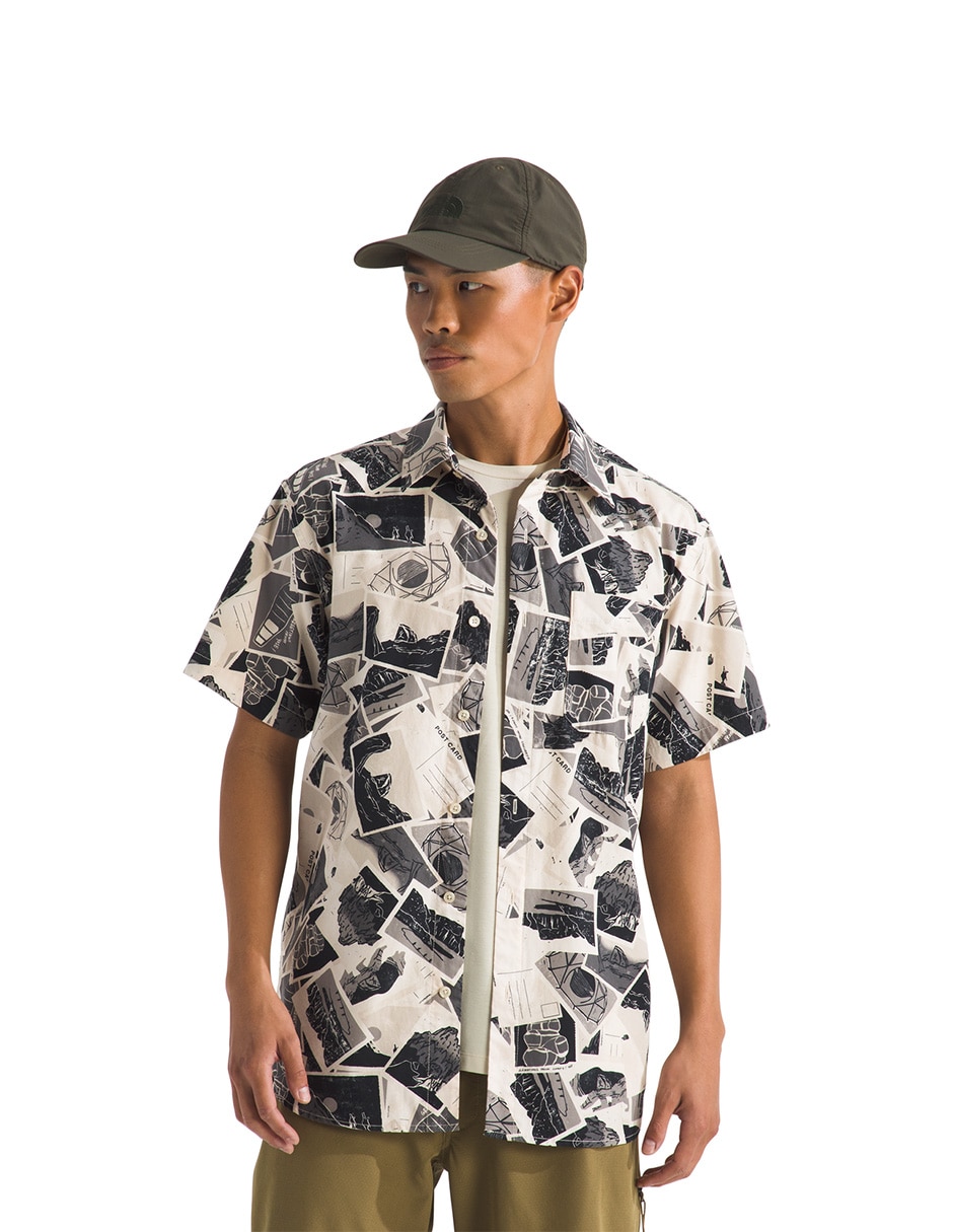 Camisa casual de algodón manga corta para hombre Camisa casual de algodón manga corta para hombre