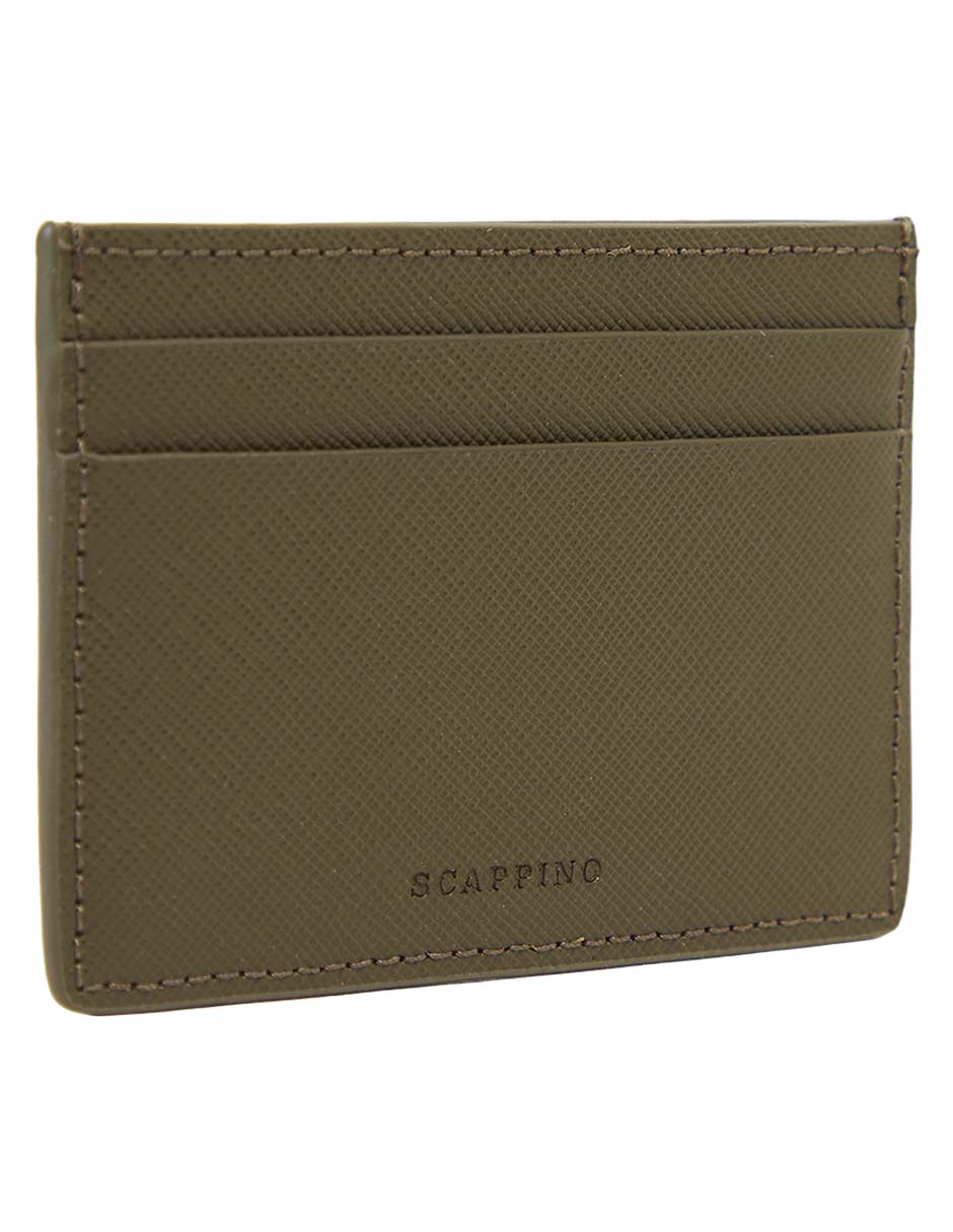 Tarjetero scappino piel para hombre