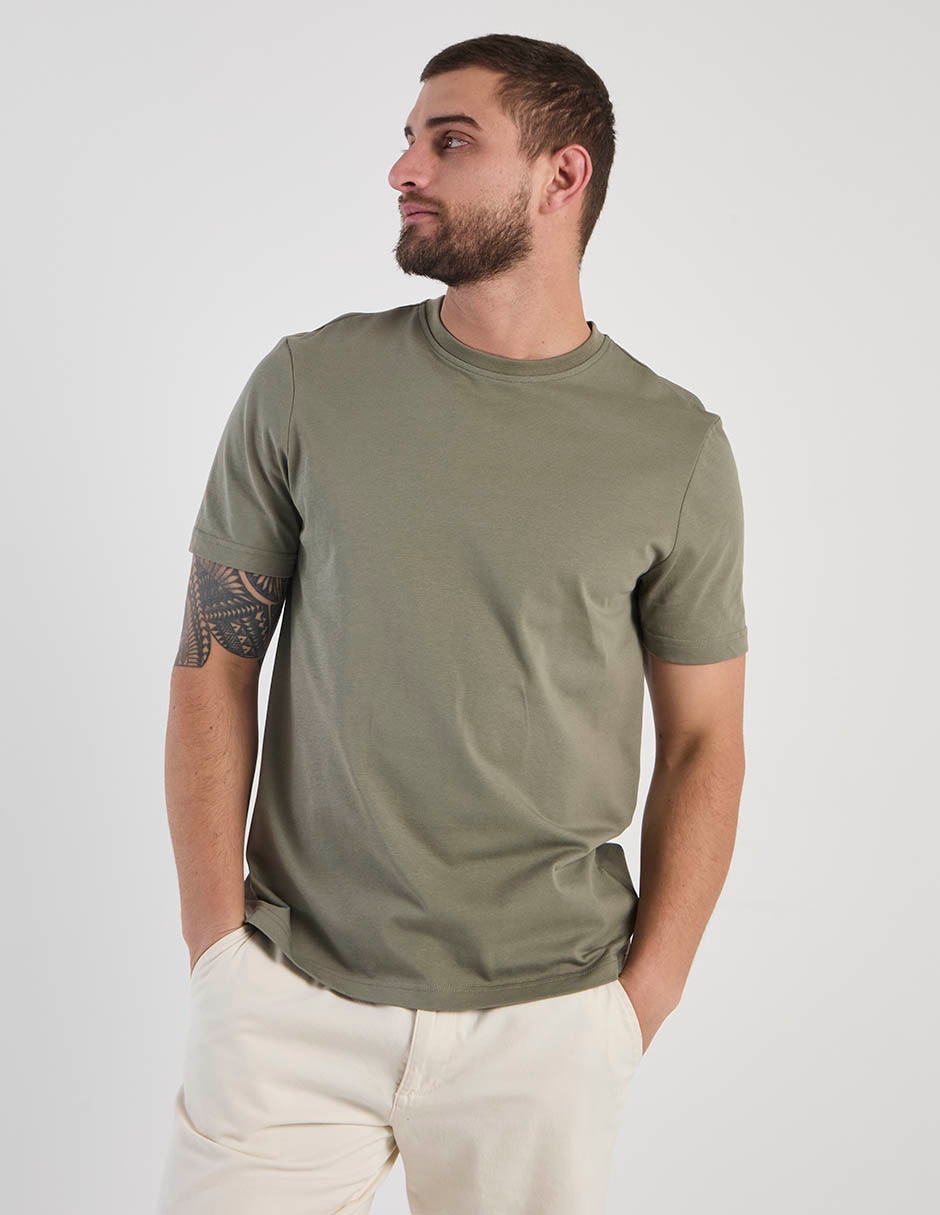 Playera cuello redondo para hombre