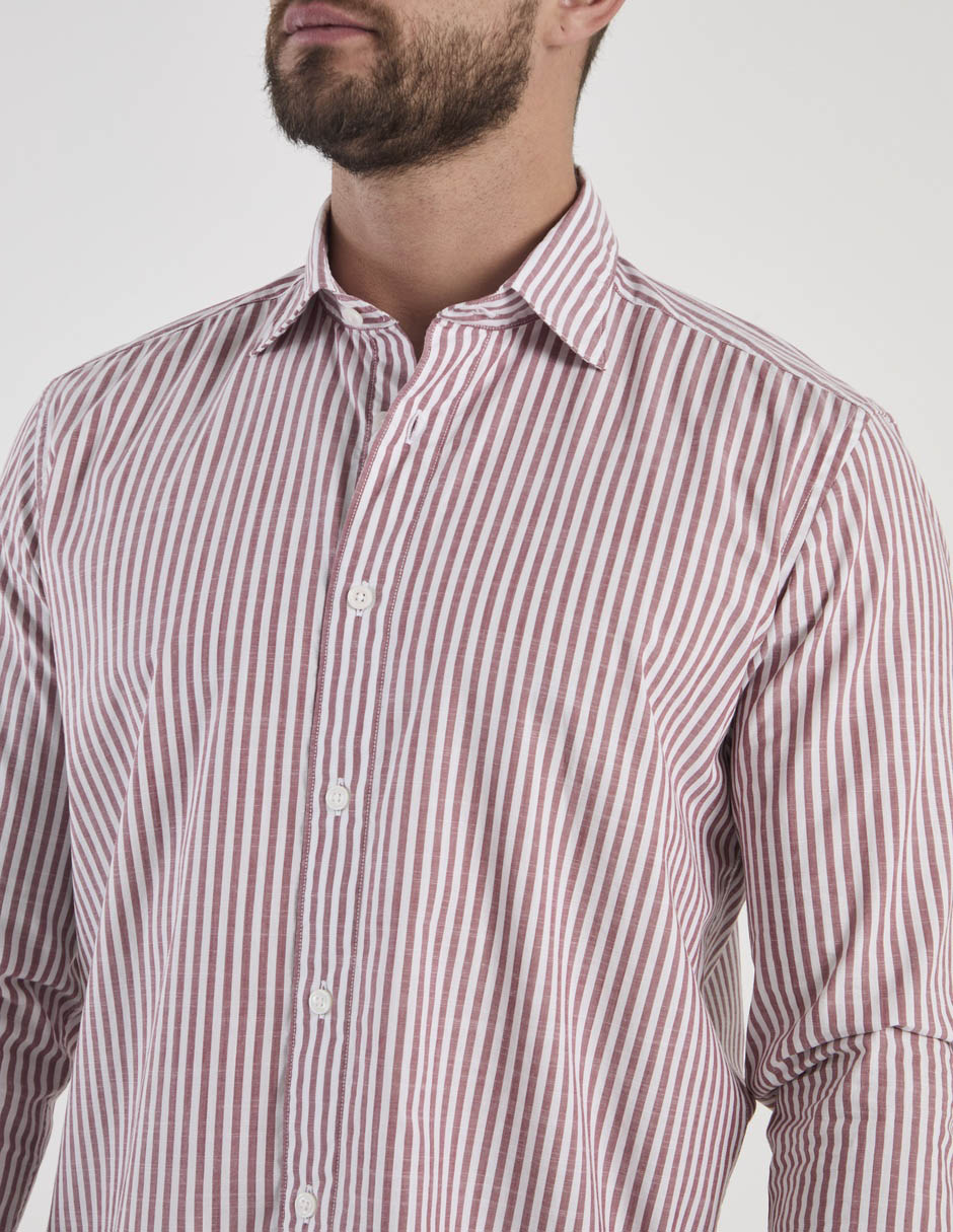 Camisa casual de algodón manga larga para hombre 4