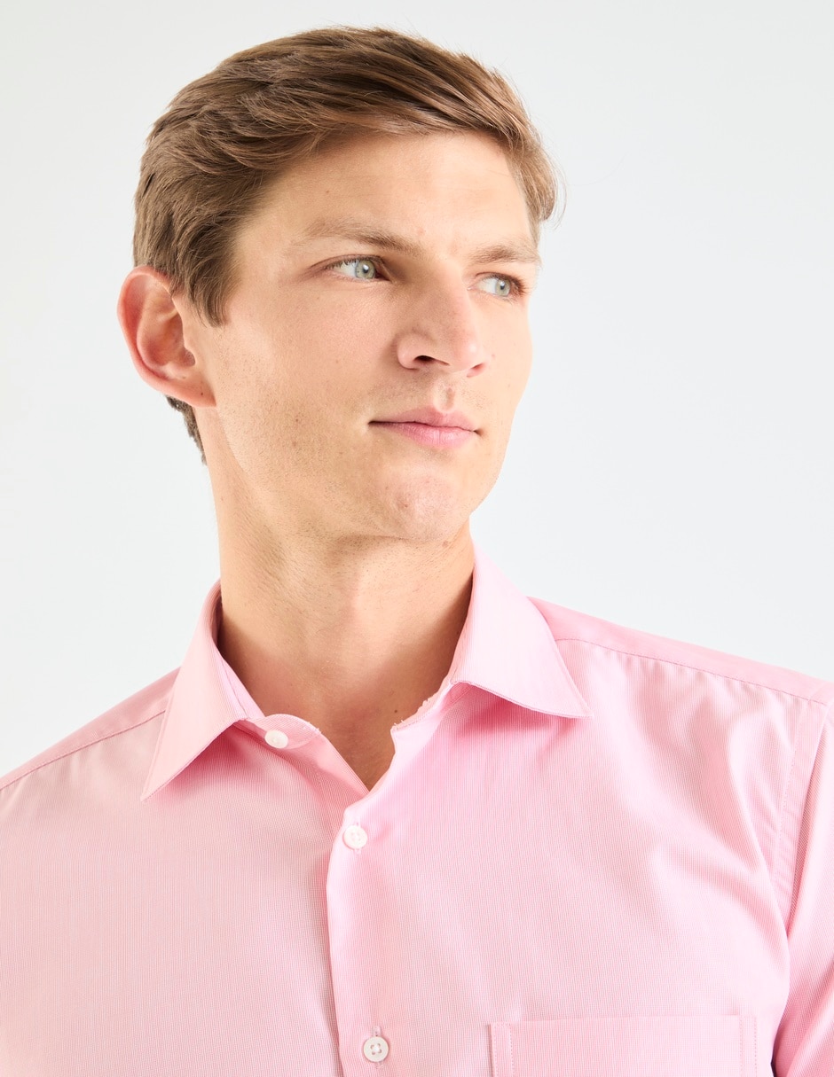Camisa de vestir de algodón manga larga para hombre 4