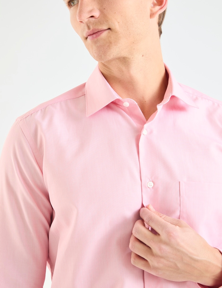 Camisa de vestir de algodón manga larga para hombre 5